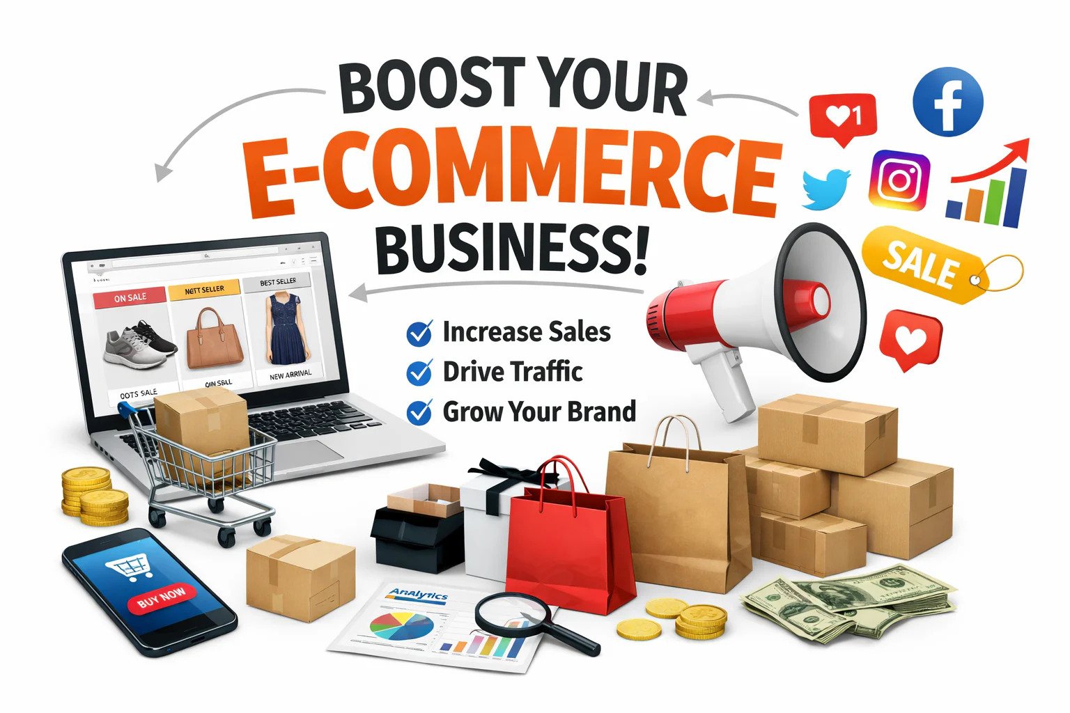 Start a quick e-commerce business with Digiorax — product listing, promotions, content creation, keyword research, registration and support desk for Amazon, eBay and Etsy sellers
